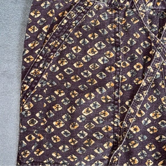 Anthropologie Linen Utility Jogger Multi Fall Color Patterned Joggers Boho Small - Picture 15 of 16
